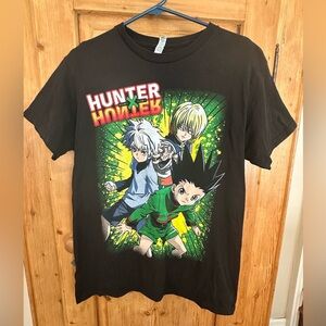 Hunter x Hunter Black Alstyle Short Sleeve Tee w/Gon Killua Kurapika Anime Sz M